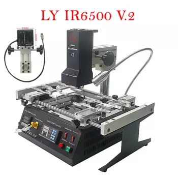 BGA ремонтная наладочная паяльная станция LY IR6500 V.2 2 зоны инфракрасного света 2300 Вт PC410 управление программным обеспечением для фоторемонта 220 В