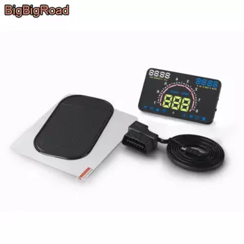BigBigRoad автомобильный HUD проектор ветрового стекла OBD2 для Peugeot 106 107 2008 3008 5008 607 806 807 Eurovans Expert RCZ