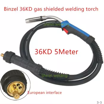 Binzell интегрированы два сварочный аппарат сварочный факел CO2 36KD двуокись углерода 5 м газах Сварочная горелка