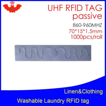 Бирка для стирки белья UHF RFID, для гостиниц, белья, моющаяся, термостойкая, 902-928 МГц NXP EPC Gen2 6C, 1000 шт., бесплатная доставка, пассивный RFID