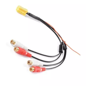 Biurlink автомобильный радиоприемник Mini 6Pin ISO адаптер Aux линия Out 4 chinch кабель 4RCA разъем