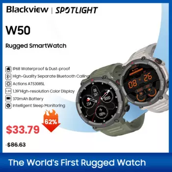 Blackview NEW Smart Watch W50 водонепроницаемые смарт-часы новая версия мужчины женщины здоровье и фитнес слежения часы, Bluetooth вызов