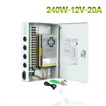Блок питания 240W-12V-18CH 12V20A24 0W, 18 каналов, централизованный блок питания для мониторинга