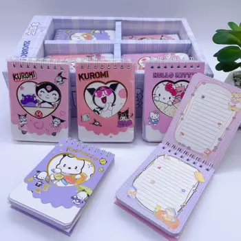 Блокнот Sanrio A7 с катушкой, 12/24 шт.