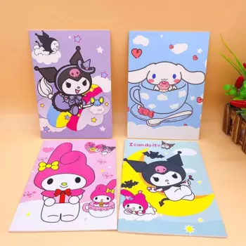 Блокнот Sanrio Melody Kuromi Cinnamoroll 20 шт./партия, милый блокнот для заметок, дневник, планировщик, канцелярские принадлежности, подарок, офисные и школьные принадлежности