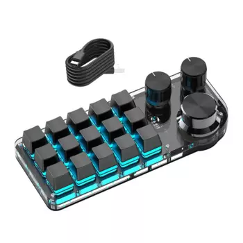 Bluetooth 5,0 программирование пользовательская макроклавиатура RGB механическая клавиатура для игровой клавиатуры Photoshop механическая горячая замена Macropad