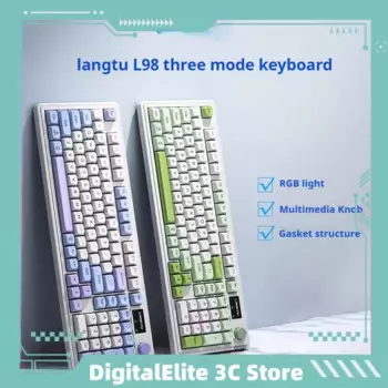 Bluetooth-клавиатура Langtu L98 Беспроводная трехрежимная, 2,4 ГГц, 98 клавиш