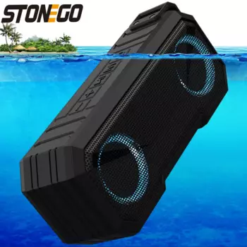 Bluetooth-Колонка STONEGO портативная, водонепроницаемая IPX7, 12 часов воспроизведения