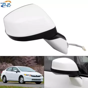 Боковое зеркало для заднего вида автомобилей, ZUK, для HONDA 2012, 2013, 2014, 2015, FB2, FB6, 3 вывода, без поворотников