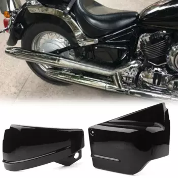 Боковой обтекатель мотоцикла, крышка батарейного отсека слева и справа для Yamaha DragStar 650 XVS650 XVS650A V-Star 650, классический черный цвет