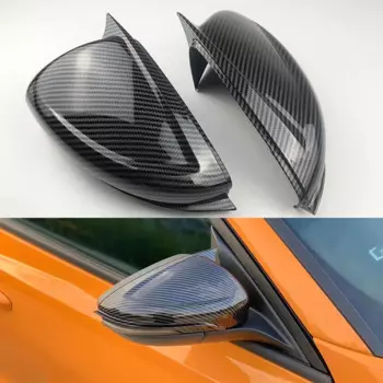Боковые наружные крышки зеркала для Ford Focus 2019 2020 MK4, автомобильные аксессуары из натурального углеродного волокна для заднего вида