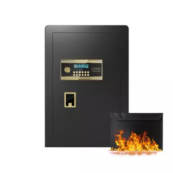 Большой двухдверный сейф для монет 3.0 Cubic FT — цифровой безопасный сейф с огнестойкой и водонепроницаемой сумкой для дома, офиса, отеля