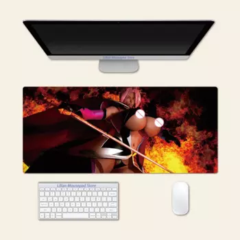 Большой коврик для мыши Ingrid Action Taimanin с аниме, игровой коврик для офиса, игровой креативный Настольный игровой коврик