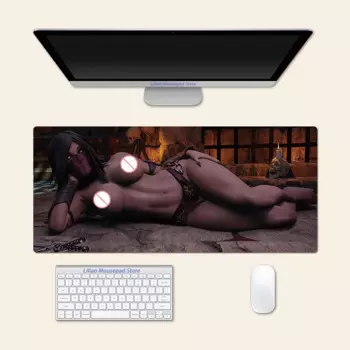 Большой коврик для мыши Mileena с аниме, игровой коврик для офиса, игровой креативный Настольный игровой коврик