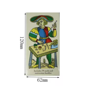 Большой размер прочная колода CBD Tarot De Marseille карты Таро колода с руководством для начинающих