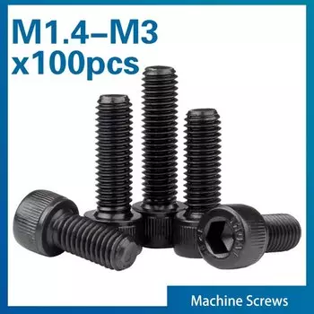 Болты с шестигранной головкой XMSJ DIN912 М1.4-М4 класс 12.9