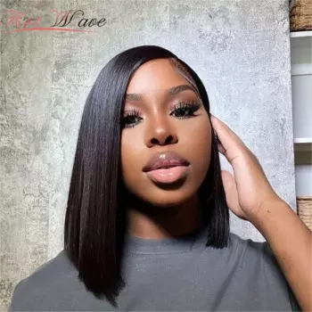 Bone Straight Glueless Bob Wig Ready To Wear 6x4 Парик из натуральных волос с кружевной застежкой для женщин Предварительно выщипанный Готовый для ношения парик из человеческих волос