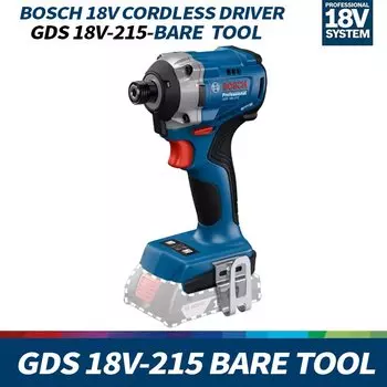 BOSCH GDR 18 В-215 Аккумуляторная ударная отвертка Голый инструмент 18 В Бесщеточная ударная дрель 1/4 дюйма Инструменты с внутренним шестигранником Bosch GDR18V-215