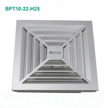 BPT10-22-H25 вентилятор, вытяжной вентилятор для окна ванной комнаты, унитаза, стены ванной комнаты, бесшумный вытяжной вентилятор 220 В/18 Вт, размер панели 300*300 мм