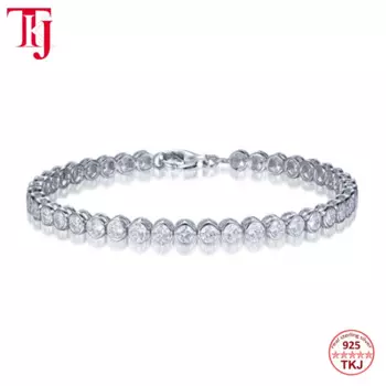Браслет для тенниса с фианитами, 5 А