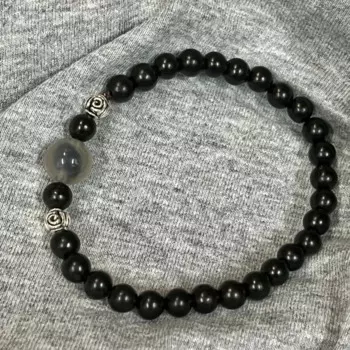 Браслет из фиолетового сандалового дерева с runny agate cool feeling, браслет в китайском стиле из красного сандалового дерева, китайский шикарный стиль