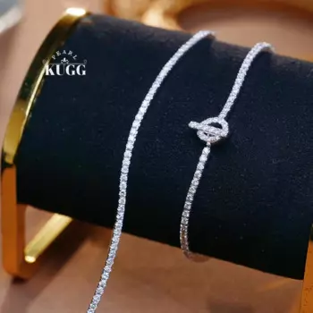 Браслет KUGG из белого золота 100% пробы с натуральными бриллиантами 2,0 карат