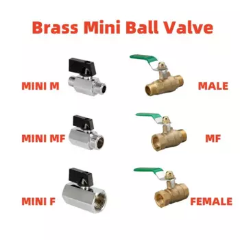Латунный шаровой кран 1/8"-1/2" BSP