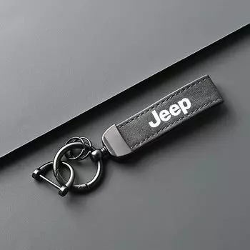 Брелок для ключей из высококачественной кожи для Jeep Grand Cherokee Wrangler JK, гладиаторский компас, автомобильные аксессуары