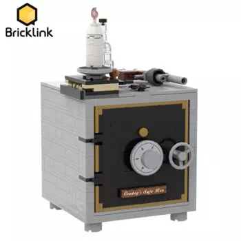 Bricklink MOC Ideas Западный ковбойский Сейф шерифа 910016 Strongbox Необычные экспертные игрушки для детей подарок