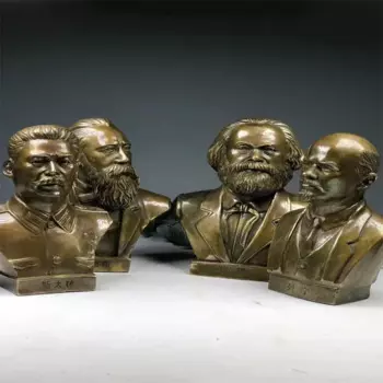 Бронзовый бюст из четырех великих мужчин, латунь Леннин Маркс Энгельс Сталин, бронза, ремесленный орнамент, статуя