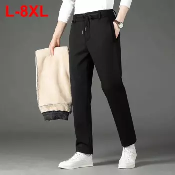 Брюки мужские зимние на флисе, размеры до 8XL