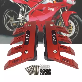 Брызговик для мотоцикла Ducati 748, боковая защита, крепление, амортизатор, крышка переднего крыла, противоударный слайдер