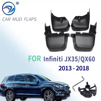 Брызговики для Infiniti JX35 QX60 2013-2018, 4 шт., брызговики, передние и задние 2014 2015 2016 2017