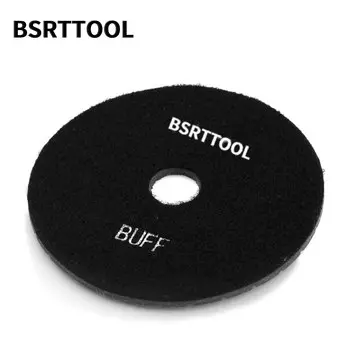BSRTTOOL 5-дюймовый черный абразивный алмазный полировальный диск для влажной полировки, камень, мрамор, гранит, шлифовальный лист, полировка камня