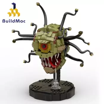 BuildMoc для игр Про Драконов, демонстрационный конструктор, монстр, набор строительных блоков Dungeonsed, большой глаз, зрительный конструктор, игрушки, детский подарок на Рождество