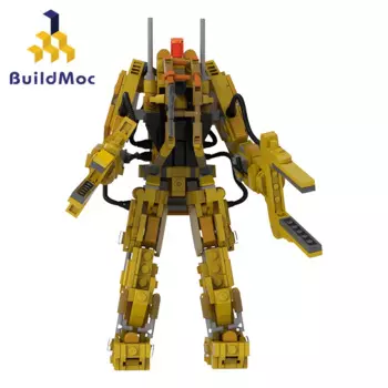 BuildMoc, мини-строительный конструктор с питанием от внешней энергии, набор строительных блоков для инопланетянина, робот, механические игрушки, детские подарки на день рождения и Рождество