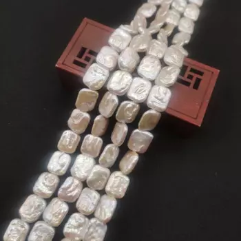 Бусины из натурального пресноводного жемчуга, высококачественные прямоугольные перфорированные сосновые бусины в стиле барокко, изготовление ювелирных изделий, ожерелье, браслет «сделай сам»