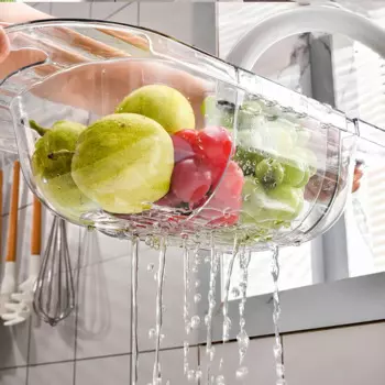 Бытовая полка для слива кухонной раковины, выдвижная полка для чашек, сливная корзина для чистки фруктов, корзина для хранения в гостиной, рама для хранения фруктов