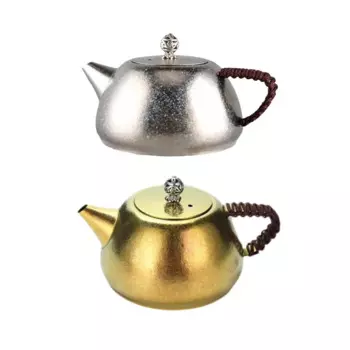Бытовой титановый чайник, прочный, удобный для переноски чайник кунг-фу ручной работы для чая