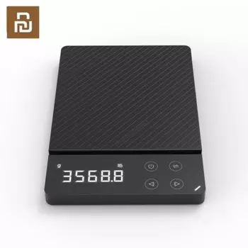 Бытовые цифровые электронные весы Youpin DUKA с ЖК-дисплеем, многофункциональные электронные пищевые весы с подсветкой HD, перезаряжаемые с Type-C