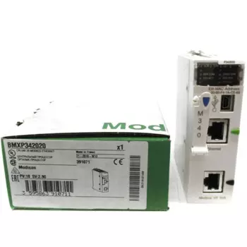 Бывший в употреблении телефон, модель Ethernet M340, модуль процессора Ethernet BMXP342020