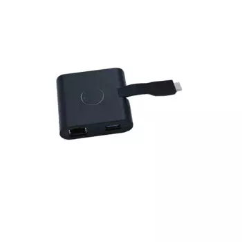 Бывший в употреблении USB 4K мобильный адаптер для Dell DA200 USB-C to VGA Ethernet
