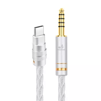 Цельный аудио-кабель ATAUDIO HIFI чистое серебро USB Тип C к разъему 4,4 мм AUX