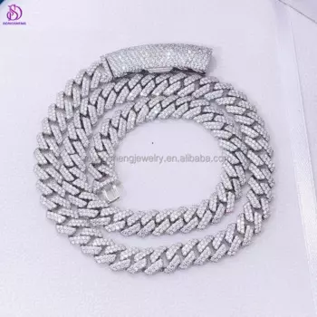 Цепь из серебра 925 пробы, 10/12 мм, 2 ряда