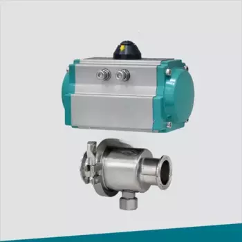 Шаровой кран с пневматическим санитарным зажимом CF8 W2Q681F-19-50,5
