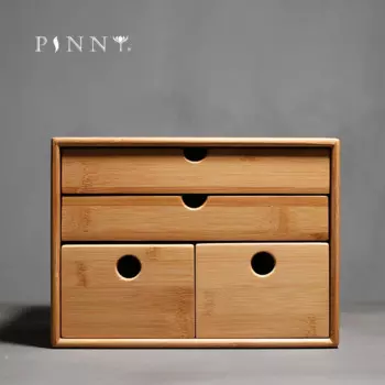 Чайная коробка PINNY из натурального бамбука Pu 'er, традиционная китайская Экологически чистая чайная коробка, аксессуары для китайского чая кунг-фу