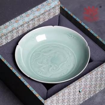 Чайник Longquan Celadon, дренажный чайник, платформа Hu Jianyong, ручная работа, коврик, керамическая емкость для хранения воды, бытовая
