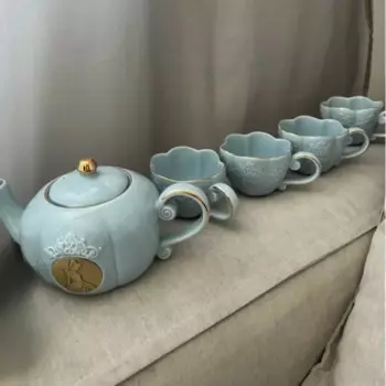Чайник с мультяшными героями Диснея, Белоснежка, кружка, милый чайник с чипом, часы, чайник, чашка, прекрасный подарок