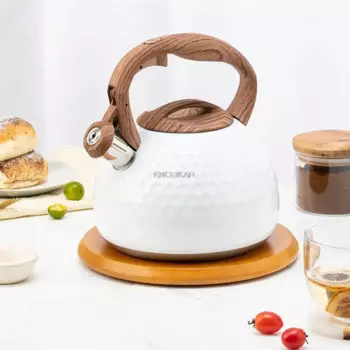 Чайник со свистком из нержавеющей стали, 3 л
