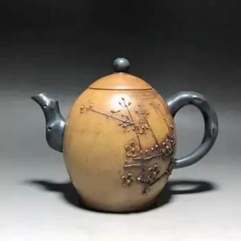 Чайник Yixing Zisha, чайник для китайской чайной церемонии, ручная работа, цветок сливы, Фиолетовый глиняный горшок, глиняные горшки, чайник
